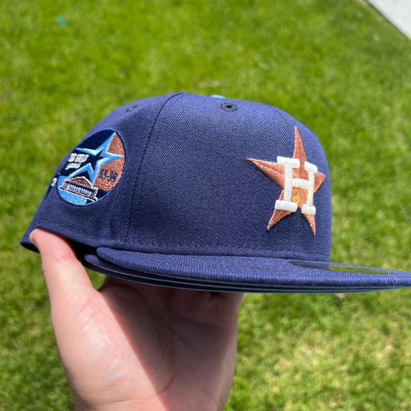 Astros blue/baby blue New Era Fitted Hat - BeisbolMXShop