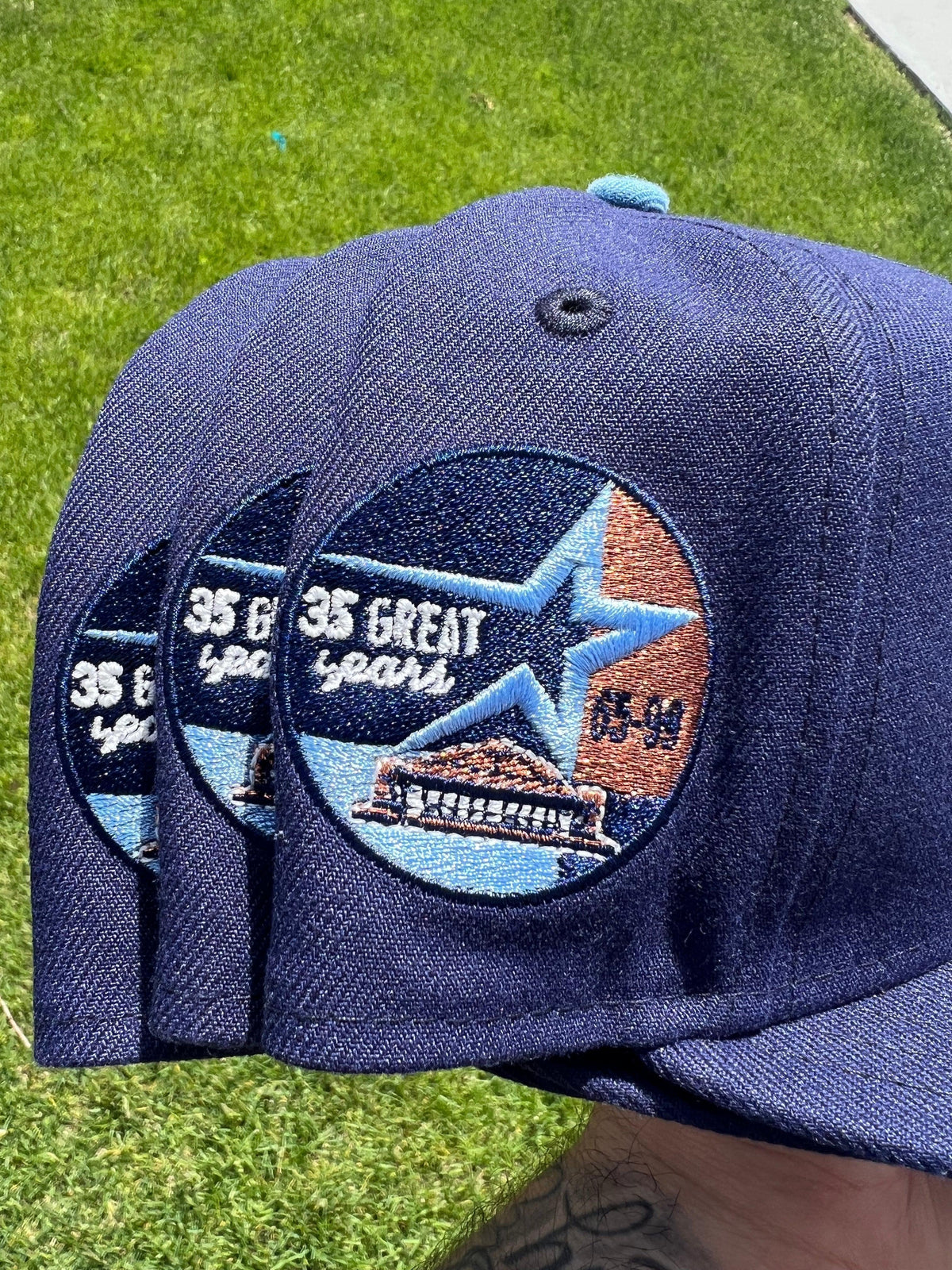 Astros blue/baby blue New Era Fitted Hat - BeisbolMXShop