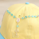 Baby blue rosary pin - BeisbolMXShop