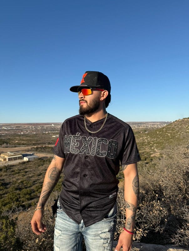 (BLACK) Aztec Mexico Jersey - BeisbolMXShop