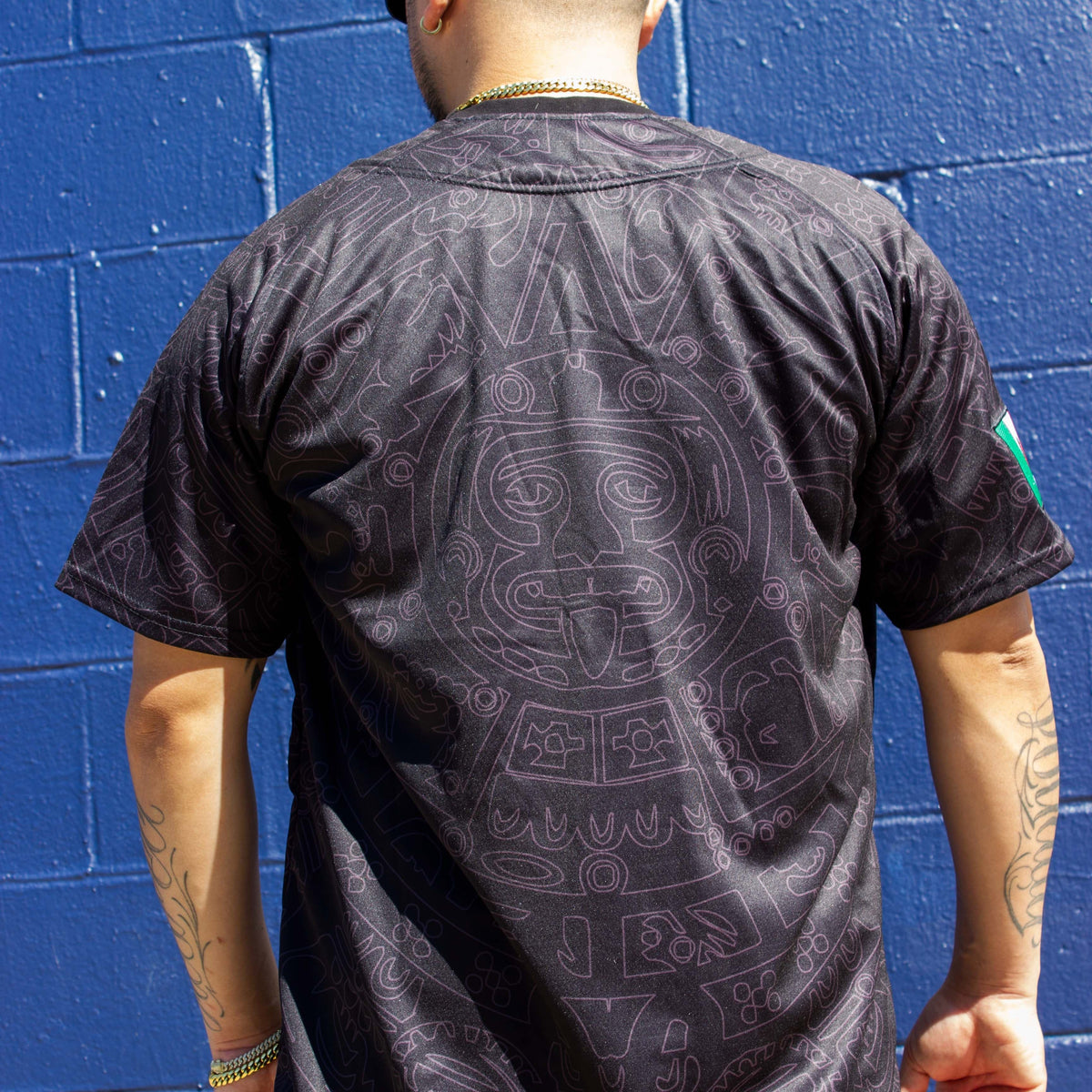 (BLACK) Aztec Mexico Jersey - BeisbolMXShop