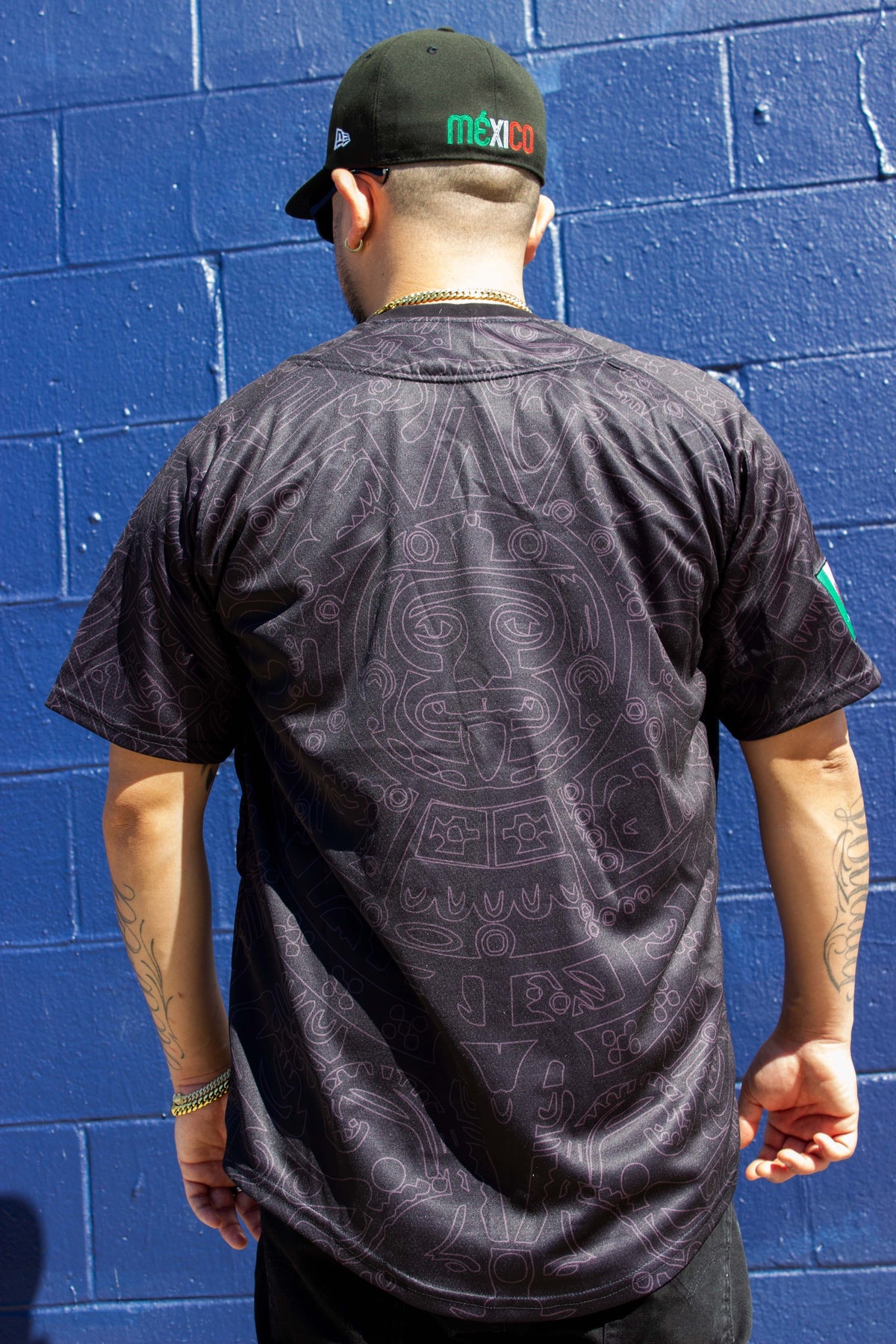 (BLACK) Aztec Mexico Jersey - BeisbolMXShop