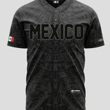 (BLACK) Aztec Mexico Jersey - BeisbolMXShop