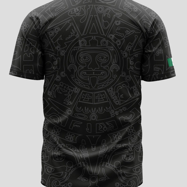 (BLACK) Aztec Mexico Jersey - BeisbolMXShop
