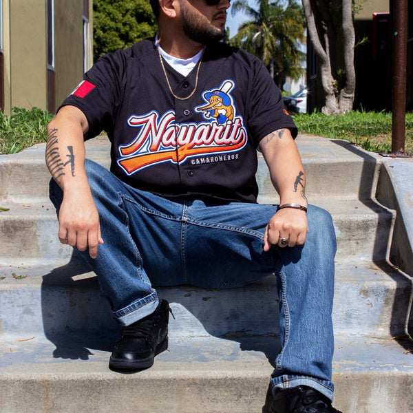 (BLACK) Camaroneros De Nayarit Jersey - BeisbolMXShop