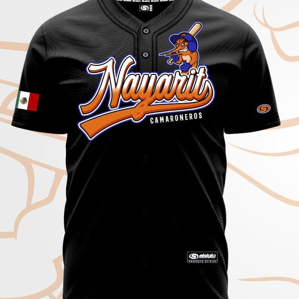 (BLACK) Camaroneros De Nayarit Jersey - BeisbolMXShop