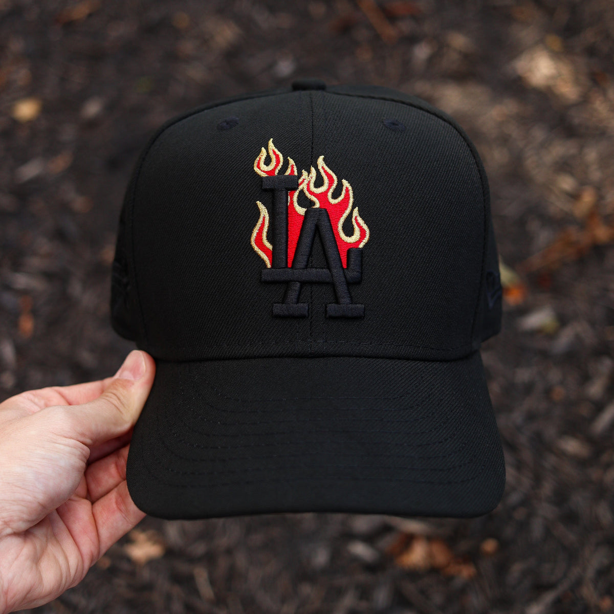 Black LA flames - BeisbolMXShop