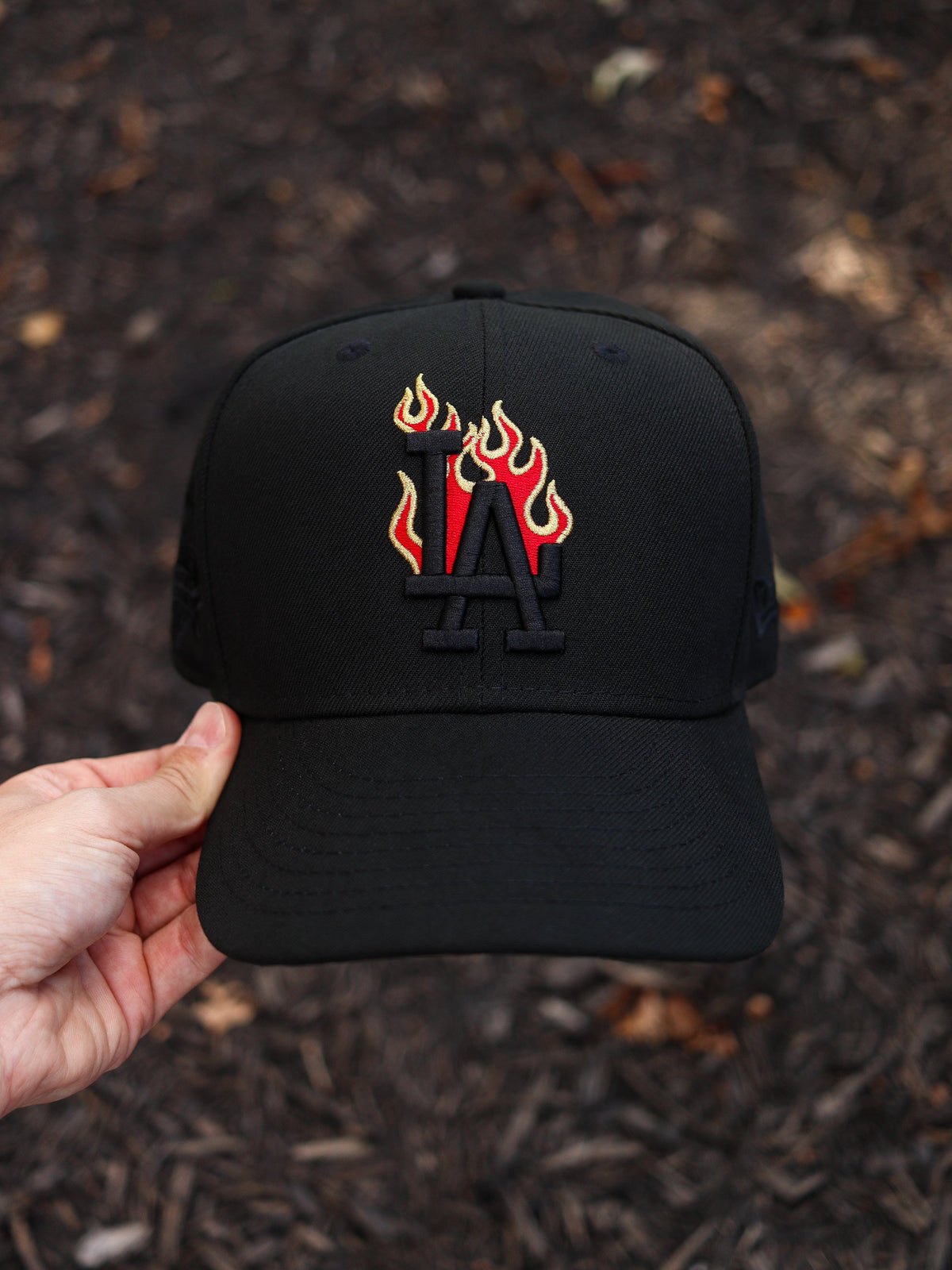 Black LA flames - BeisbolMXShop
