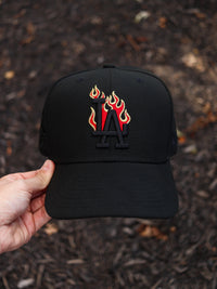 Black LA flames - BeisbolMXShop