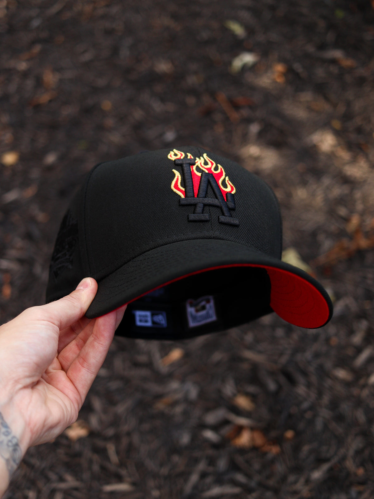 Black LA flames - BeisbolMXShop