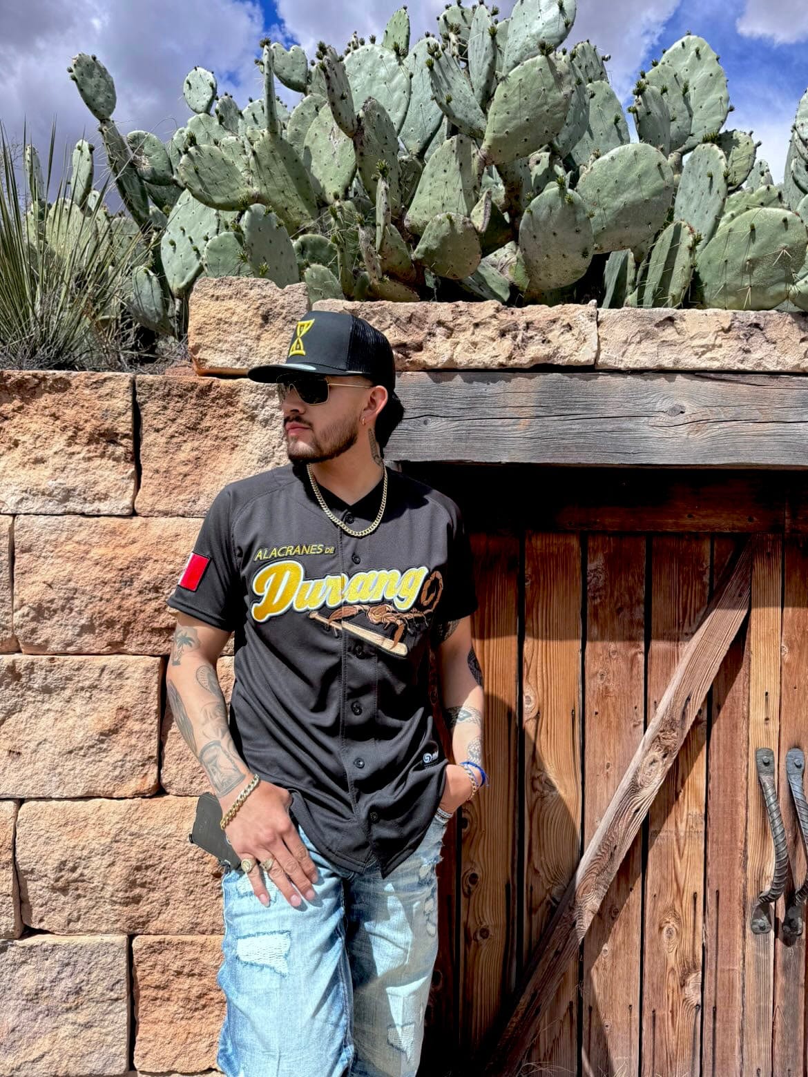 (BLACK) LOS Alacranes De Durango Jersey - BeisbolMXShop