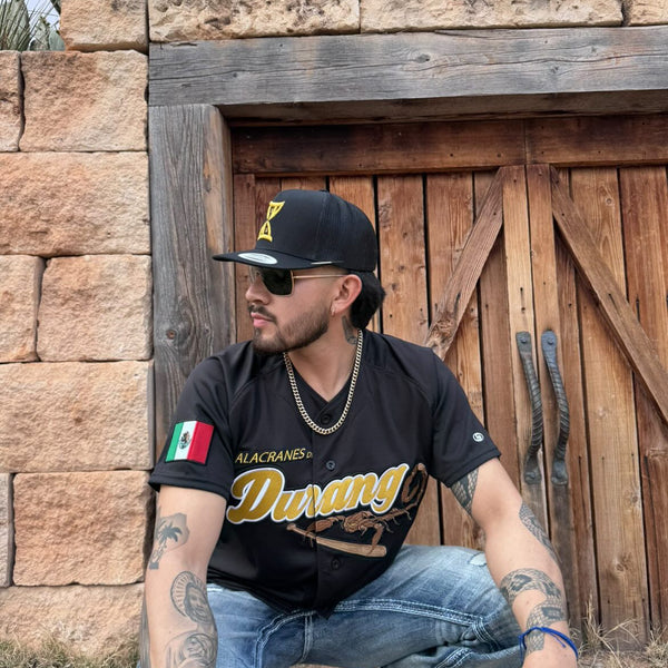 (BLACK) LOS Alacranes De Durango Jersey - BeisbolMXShop