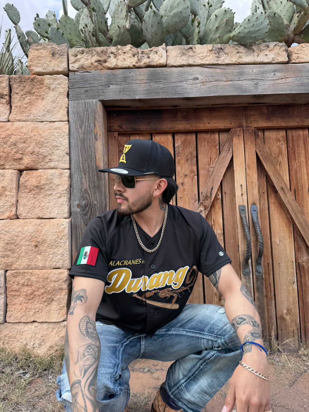 (BLACK) LOS Alacranes De Durango Jersey - BeisbolMXShop
