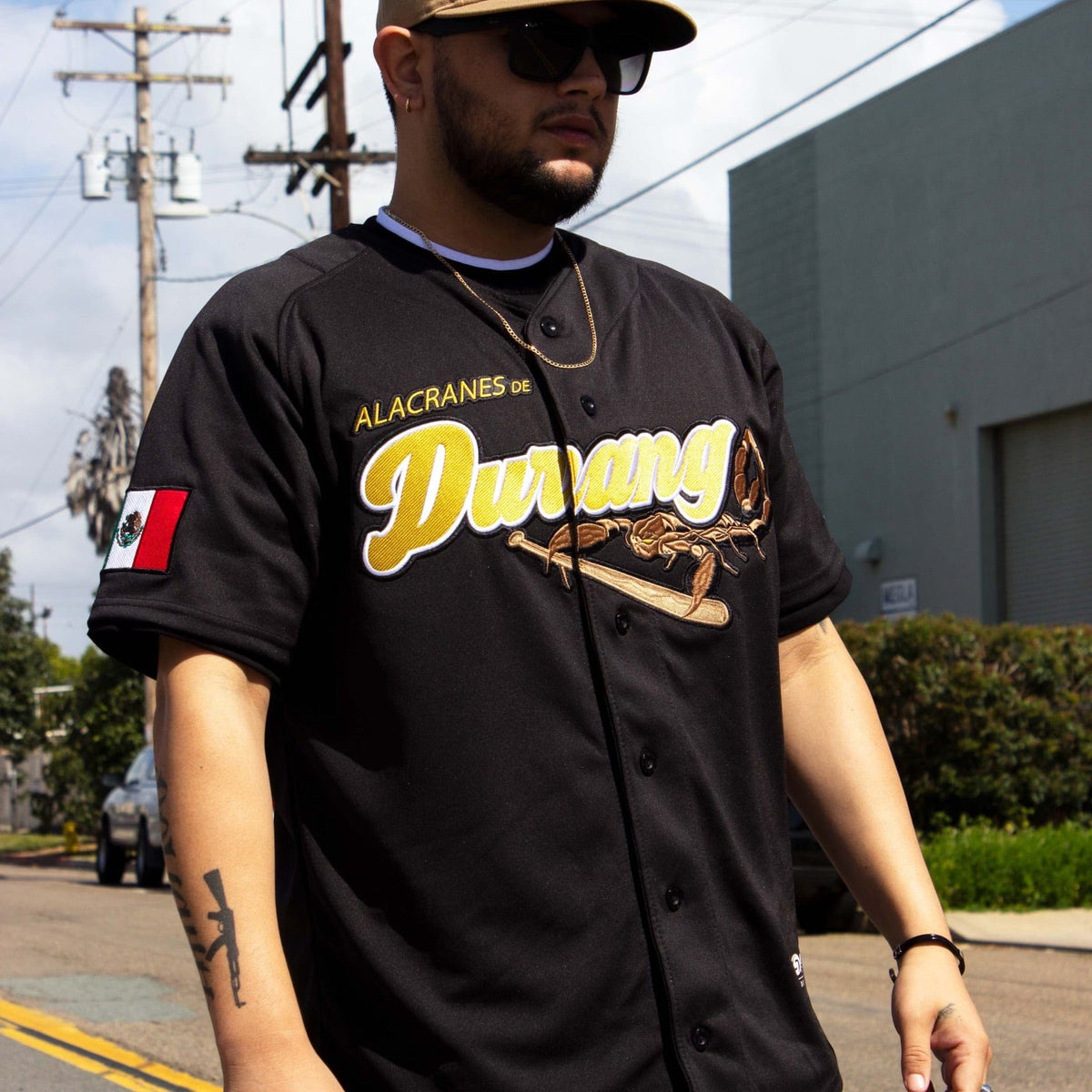 (BLACK) LOS Alacranes De Durango Jersey - BeisbolMXShop