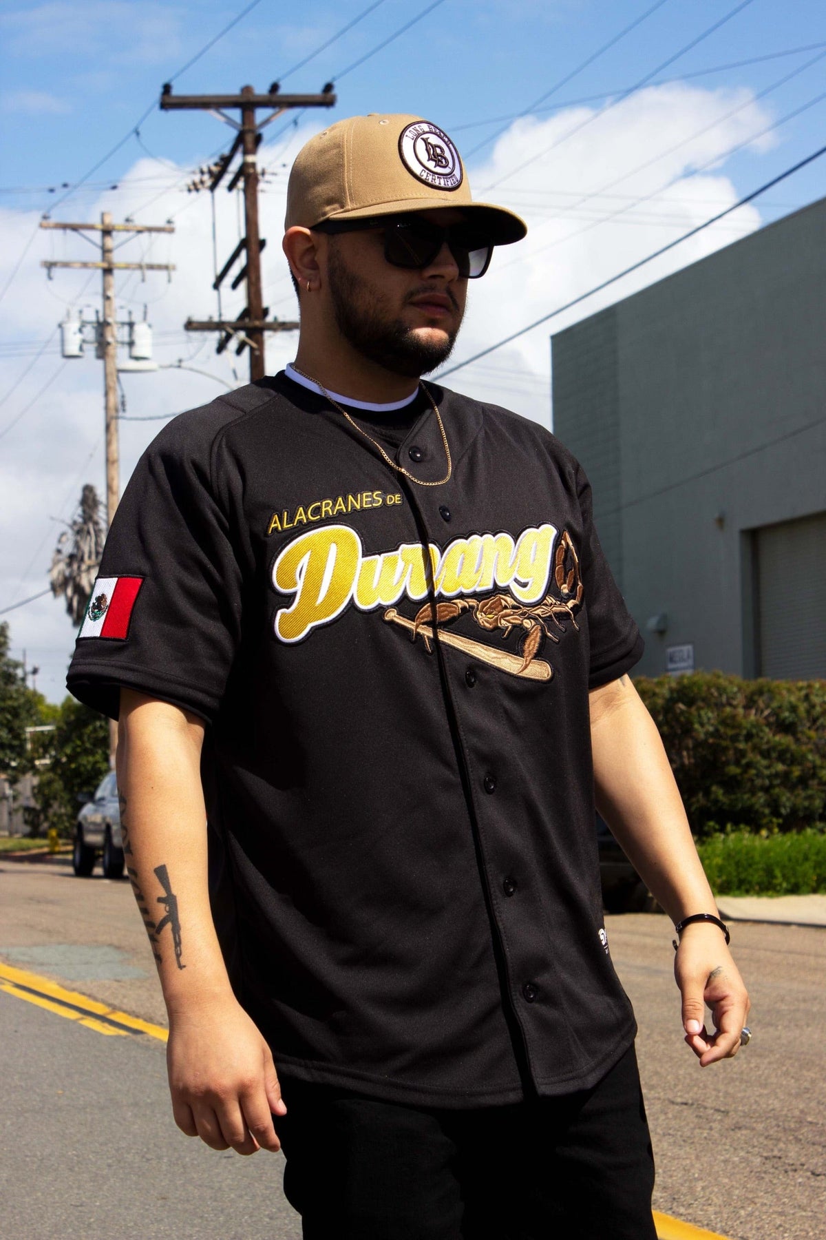 (BLACK) LOS Alacranes De Durango Jersey - BeisbolMXShop