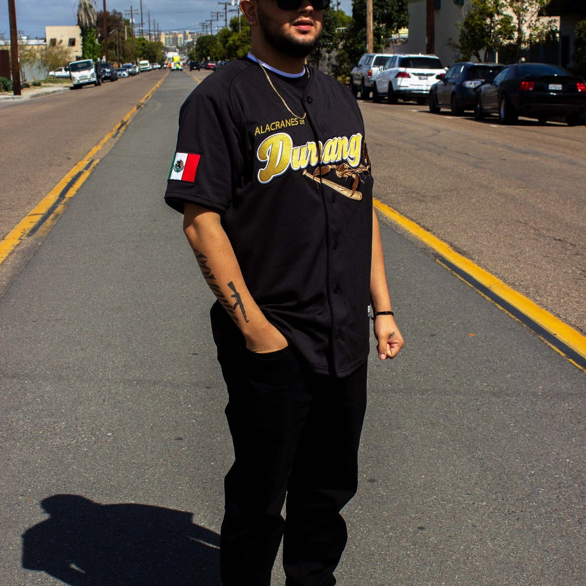 (BLACK) LOS Alacranes De Durango Jersey - BeisbolMXShop