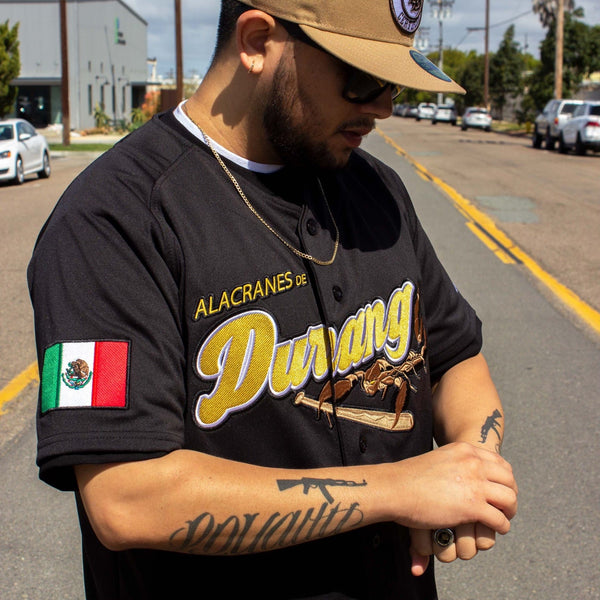 (BLACK) LOS Alacranes De Durango Jersey - BeisbolMXShop