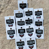 Black Mexico License Plate BMX Pins - BeisbolMXShop