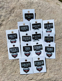 Black Mexico License Plate BMX Pins - BeisbolMXShop