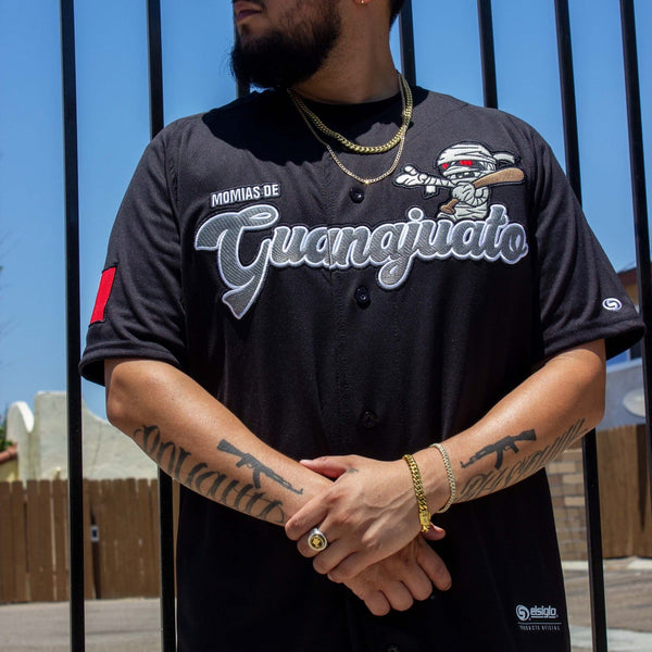 Black Momias de ((GUANAJUATO)) Jersey - BeisbolMXShop