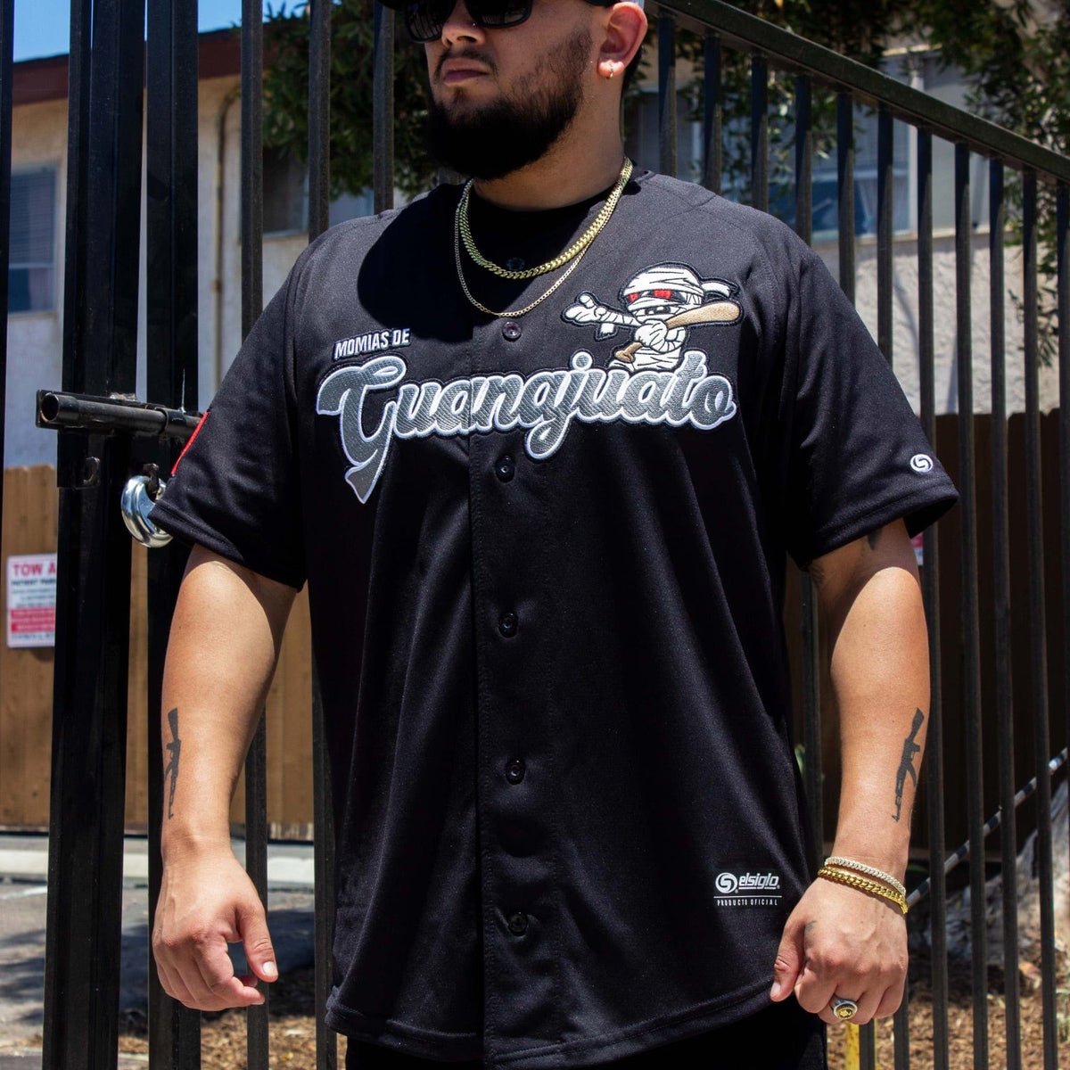 Black Momias de ((GUANAJUATO)) Jersey - BeisbolMXShop