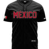 (Black) (RED LETTERS) mexico Jersey - BeisbolMXShop