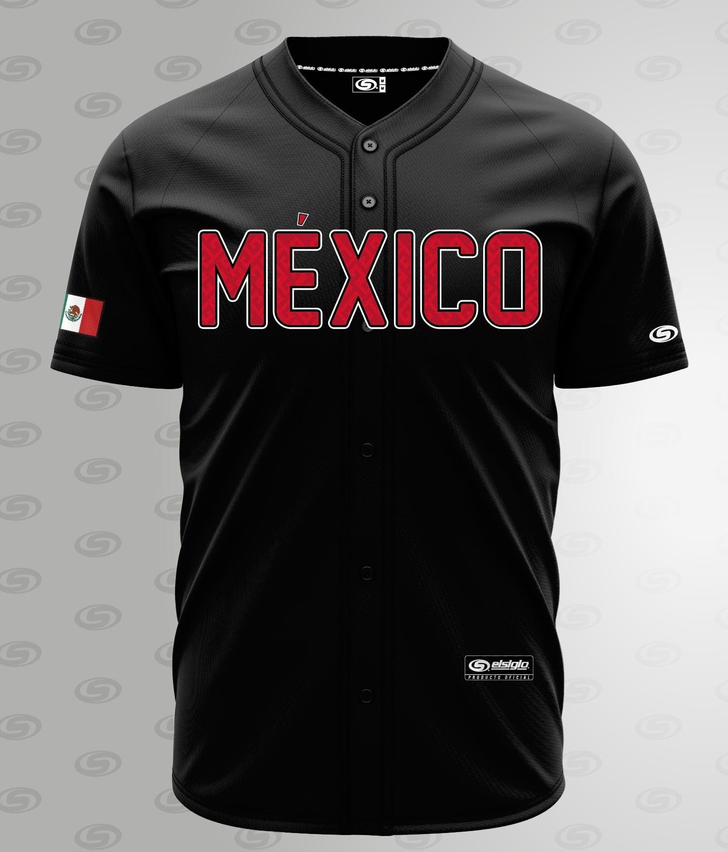 (Black) (RED LETTERS) mexico Jersey - BeisbolMXShop