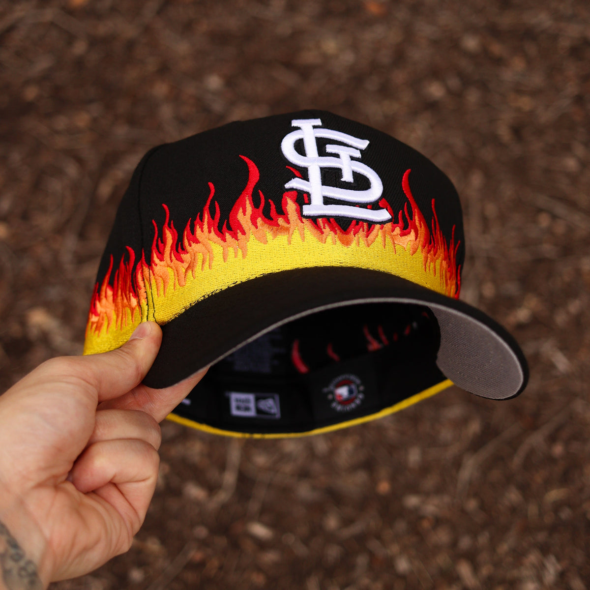 Black STL flames - BeisbolMXShop