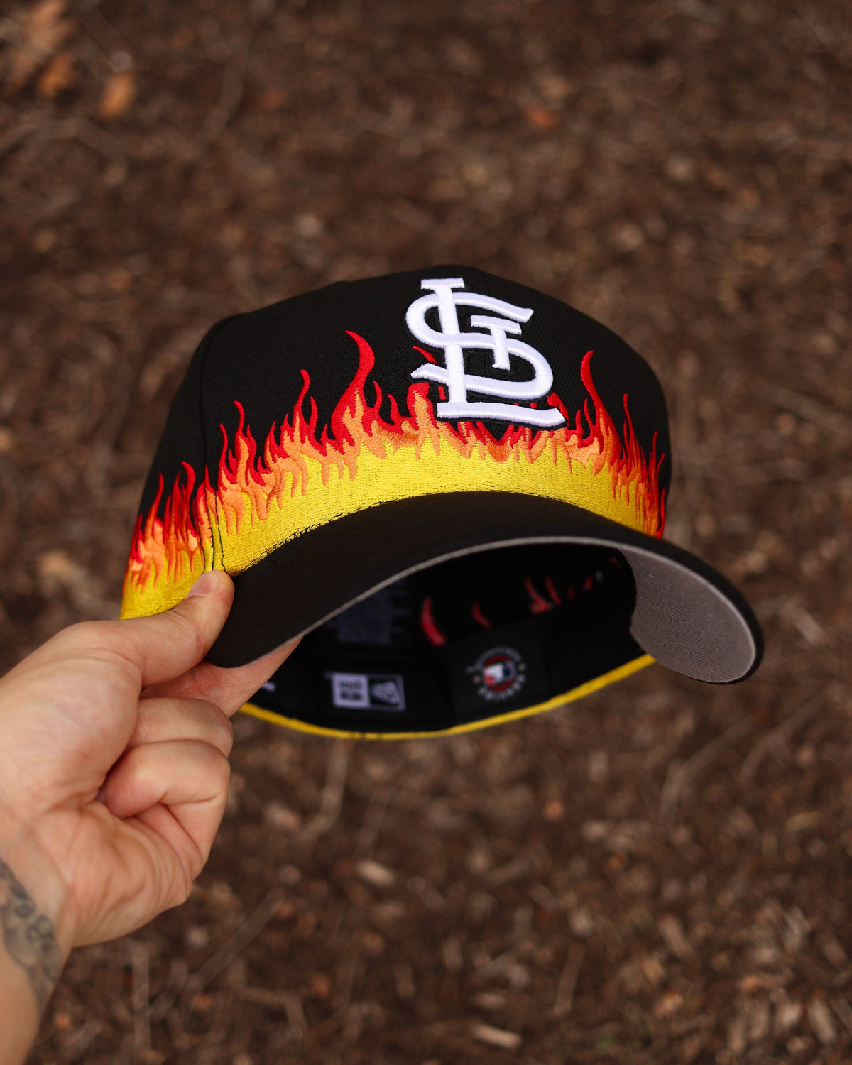 Black STL flames - BeisbolMXShop
