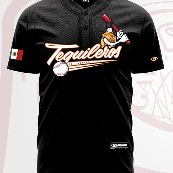 Black ((Tequileros)) De Jalisco Jersey - BeisbolMXShop