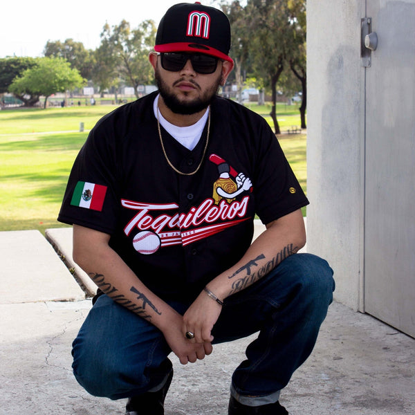 Black ((Tequileros)) De Jalisco Jersey - BeisbolMXShop