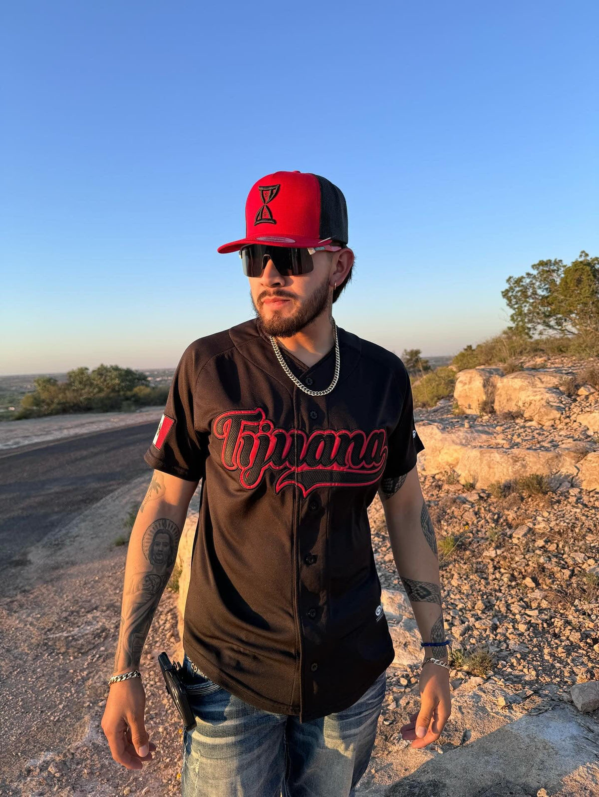 Black TIJUANA Jersey - BeisbolMXShop