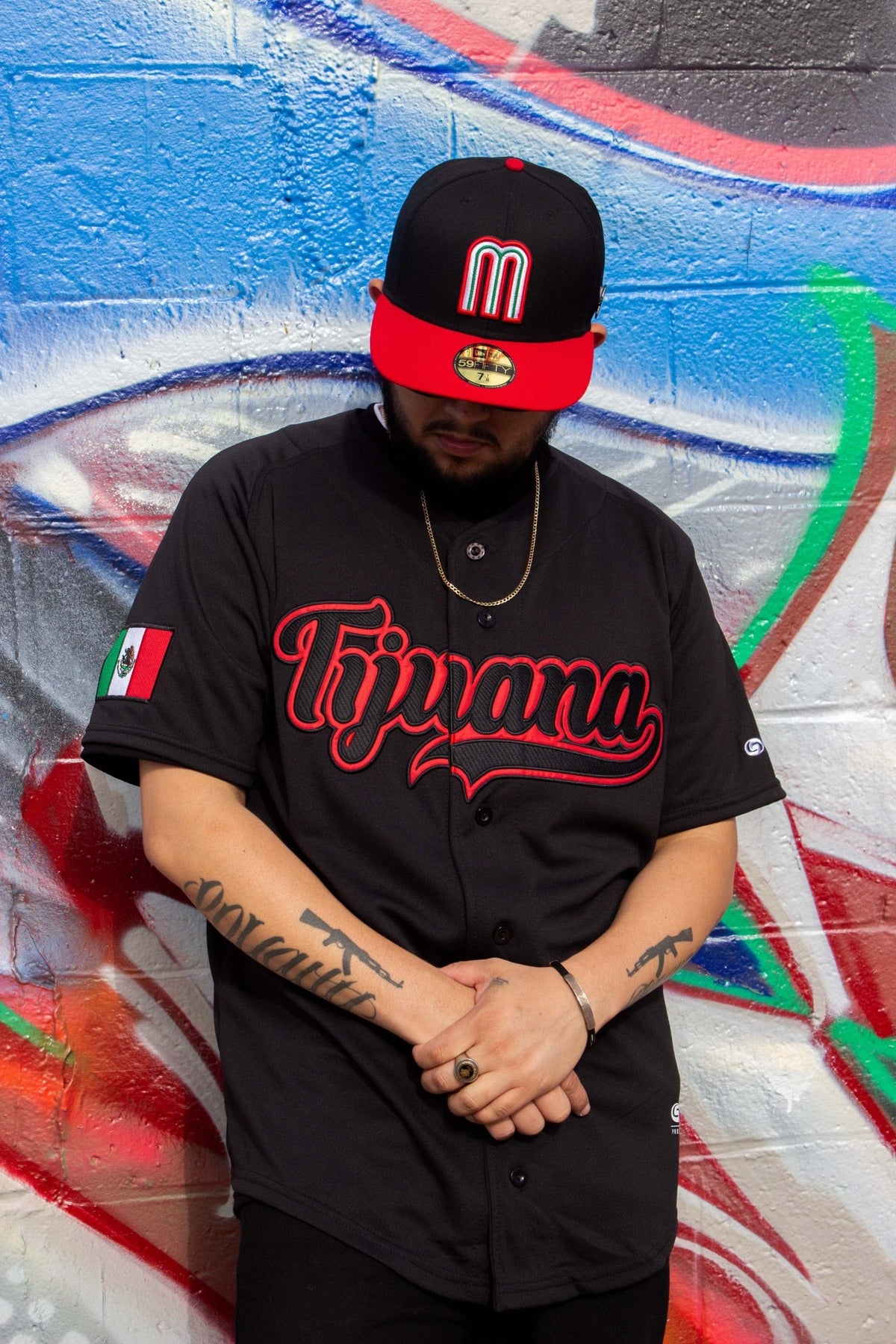 Black TIJUANA Jersey - BeisbolMXShop