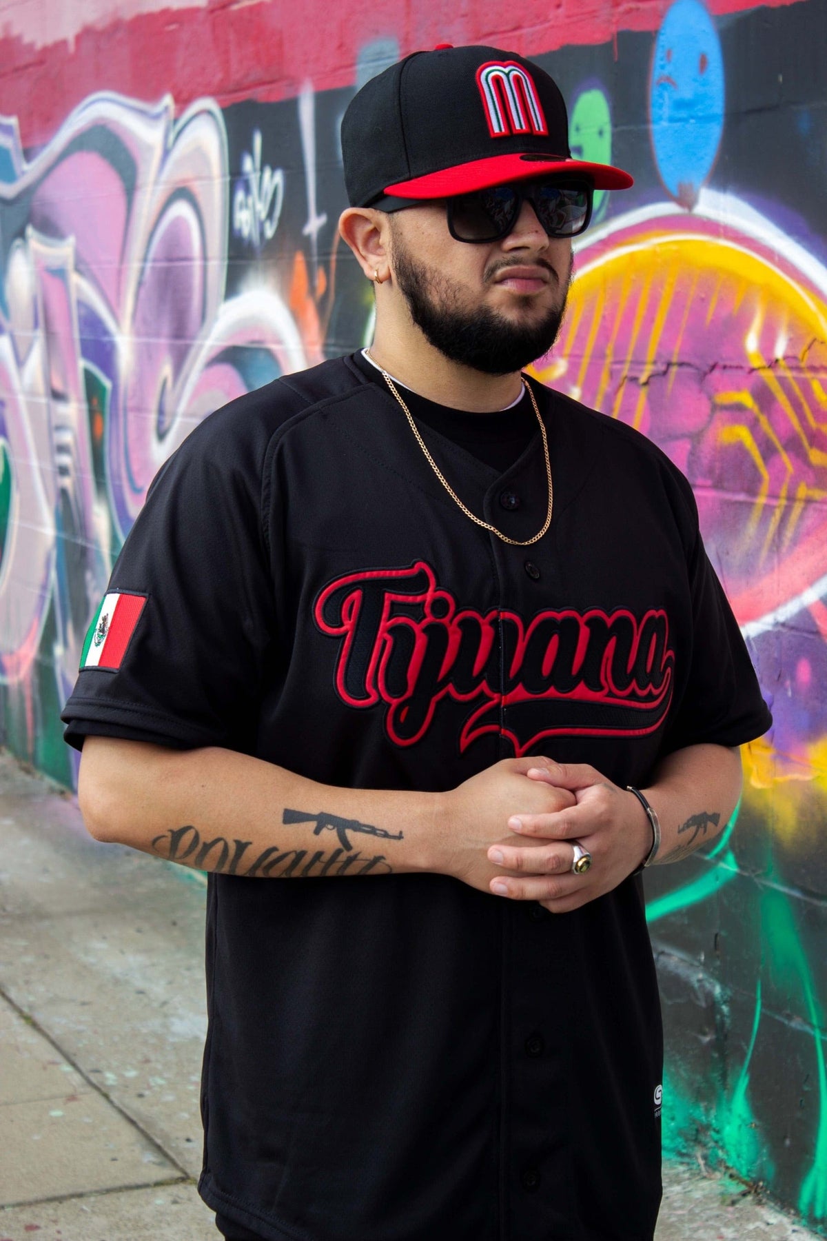 Black TIJUANA Jersey - BeisbolMXShop