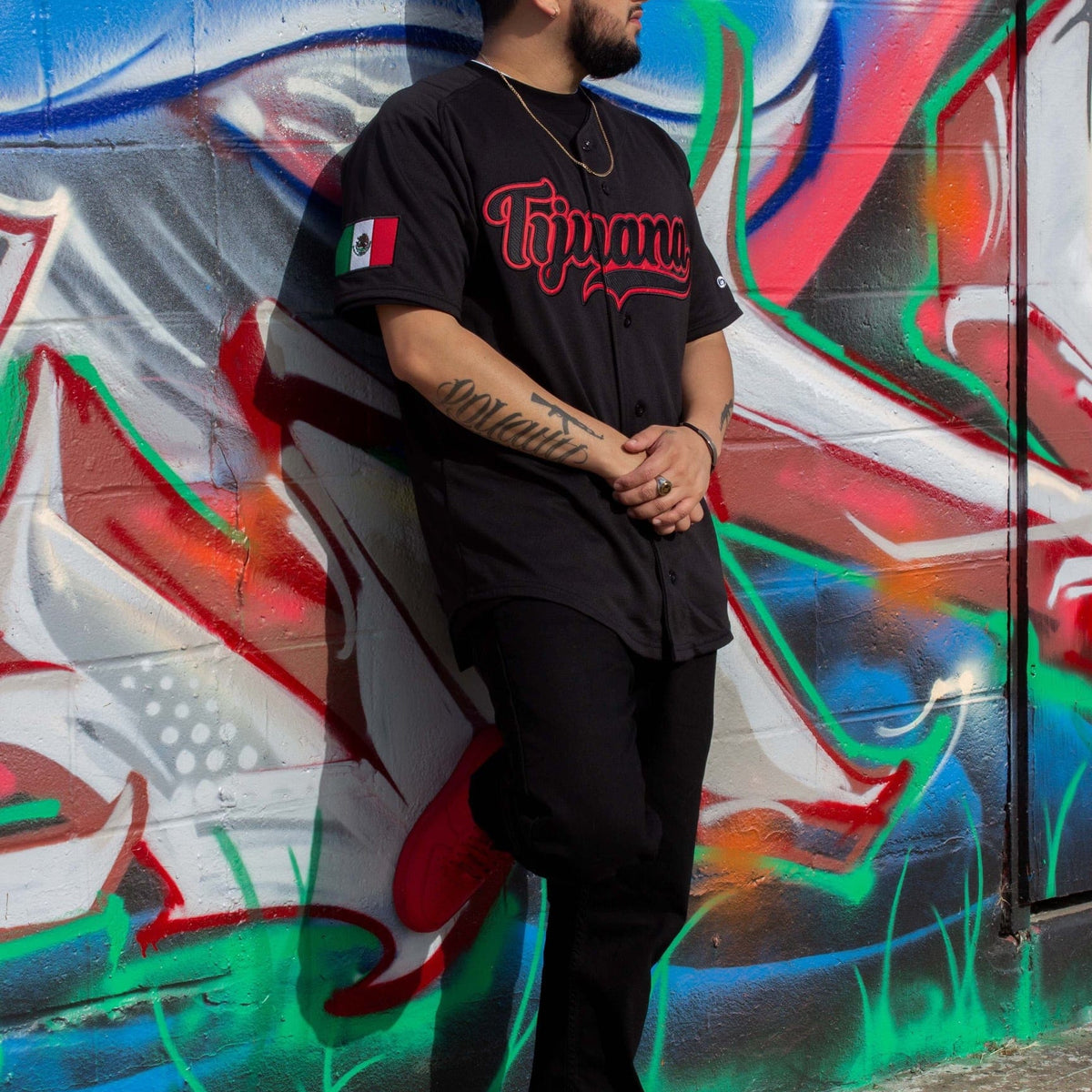 Black TIJUANA Jersey - BeisbolMXShop