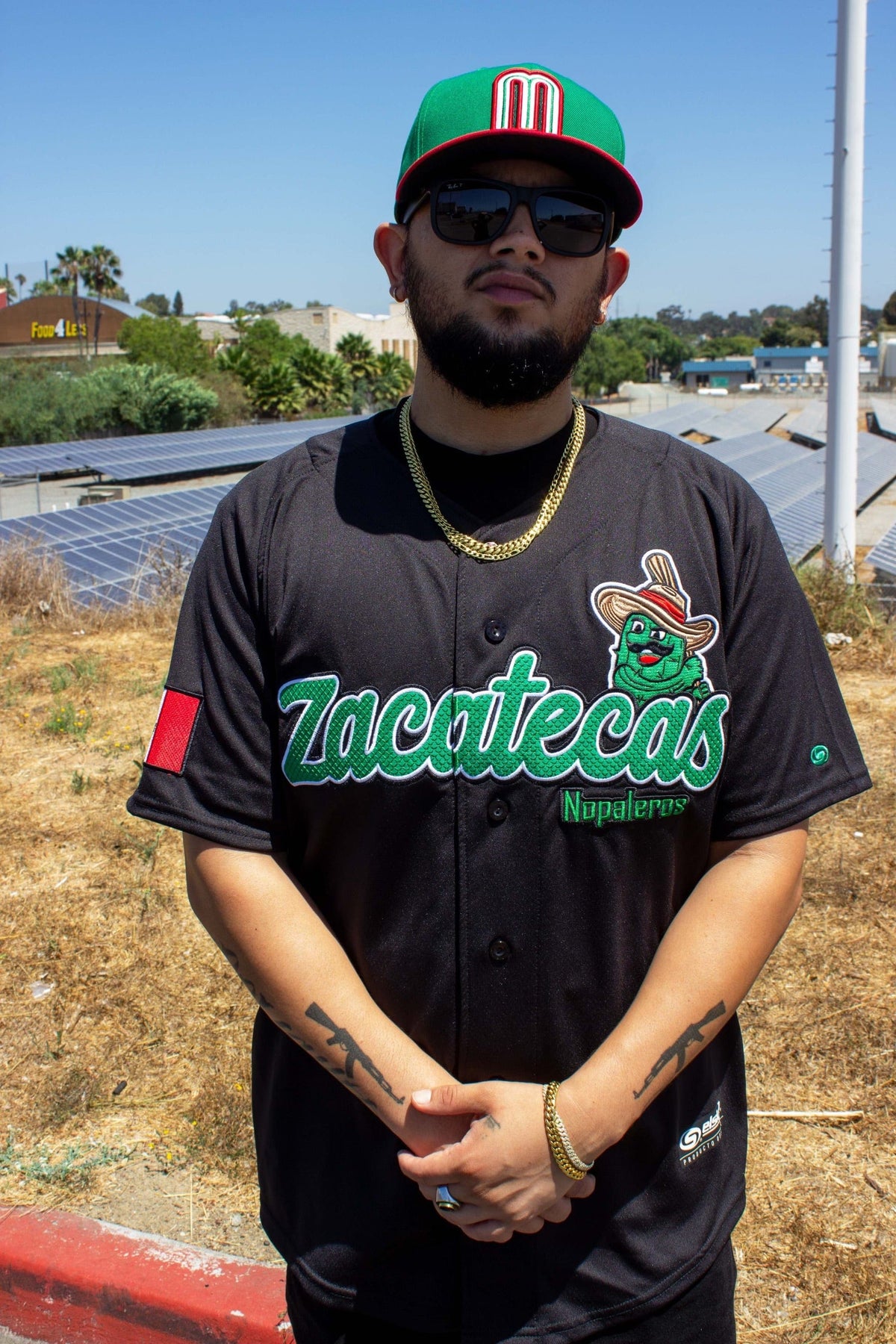 ((BLACK)) (Zacatecas) Nopaleros Jersey - BeisbolMXShop