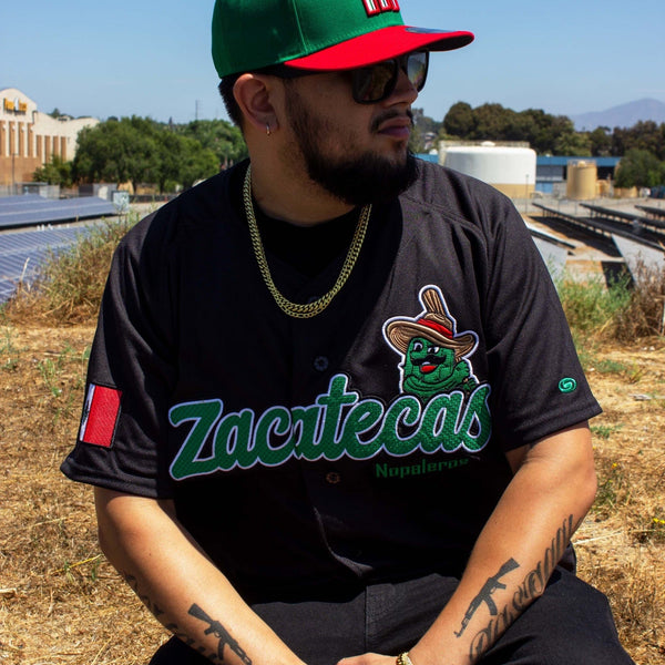 ((BLACK)) (Zacatecas) Nopaleros Jersey - BeisbolMXShop