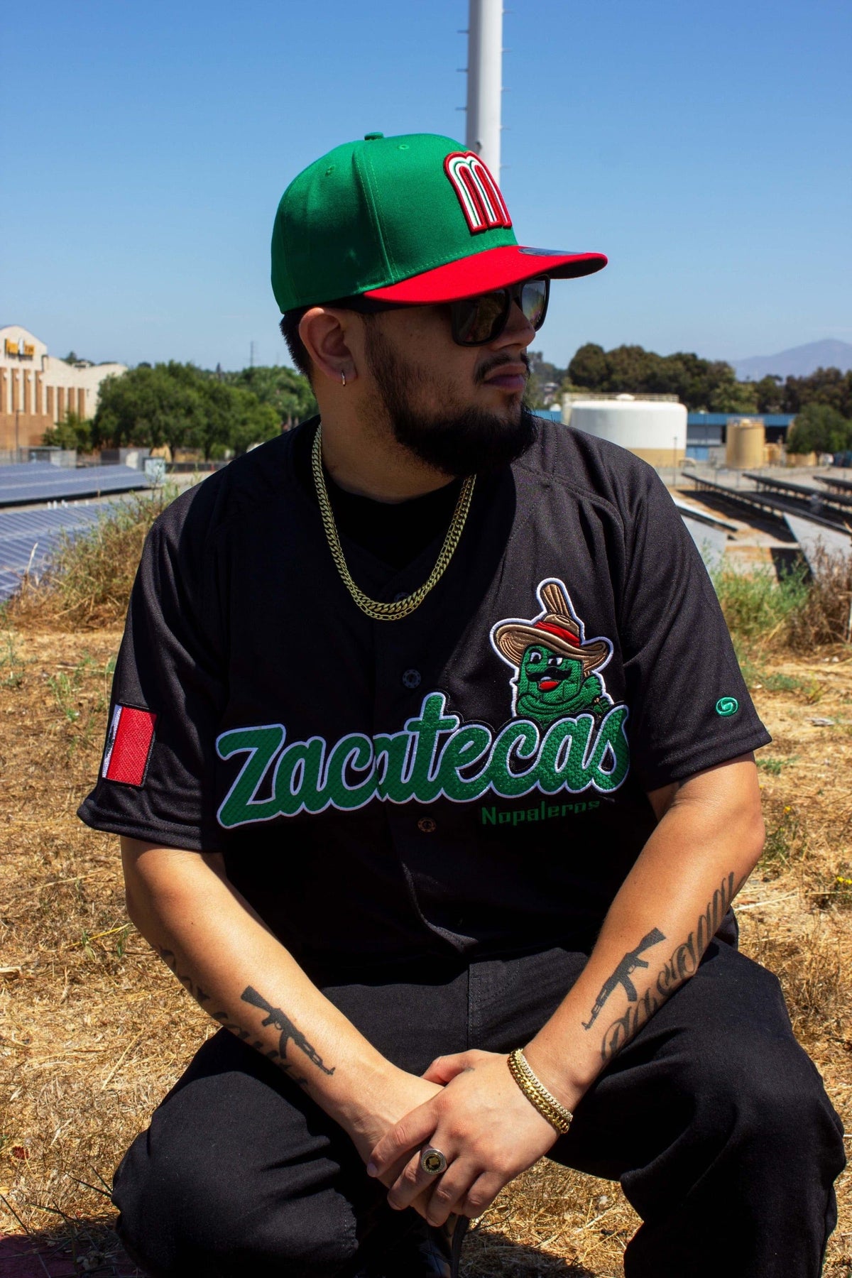 ((BLACK)) (Zacatecas) Nopaleros Jersey - BeisbolMXShop