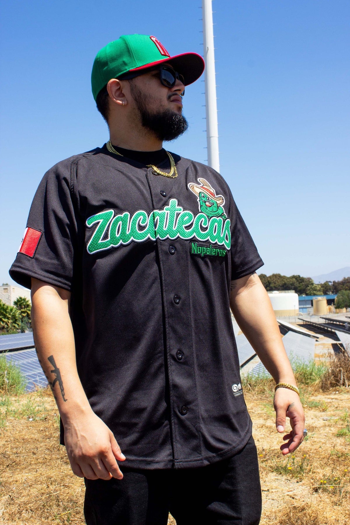 ((BLACK)) (Zacatecas) Nopaleros Jersey - BeisbolMXShop