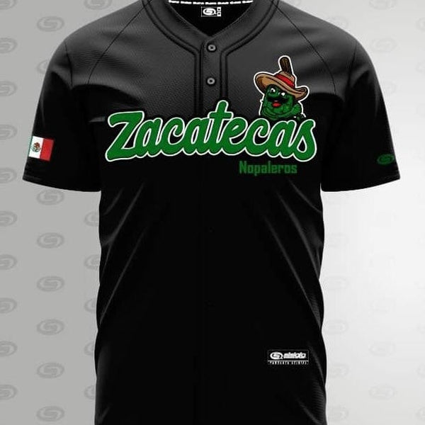 ((BLACK)) (Zacatecas) Nopaleros Jersey - BeisbolMXShop