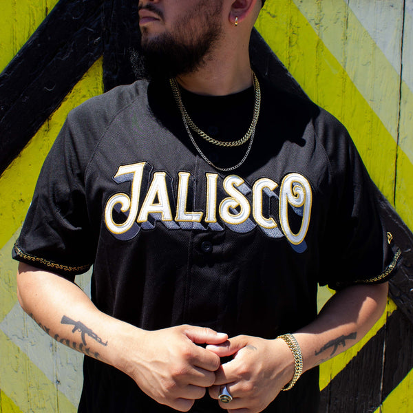 (Black/gold) charros de Jalisco - BeisbolMXShop