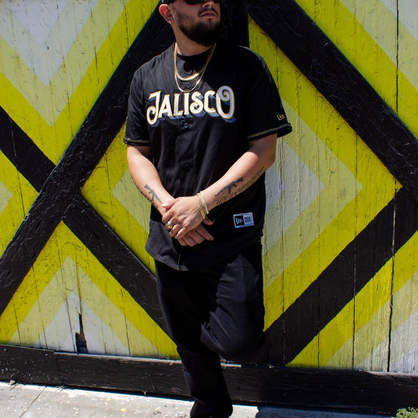 (Black/gold) charros de Jalisco - BeisbolMXShop