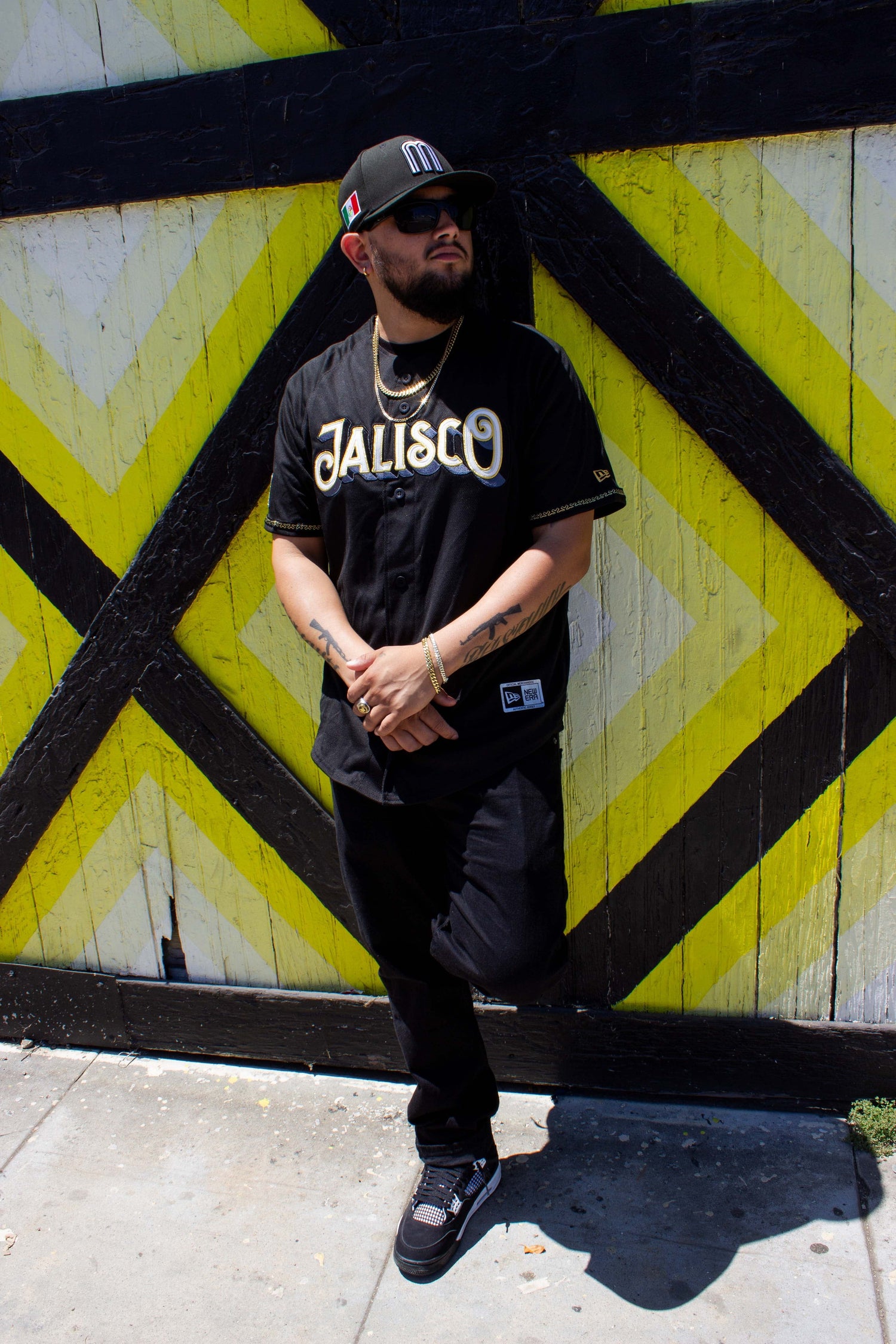(Black/gold) charros de Jalisco - BeisbolMXShop