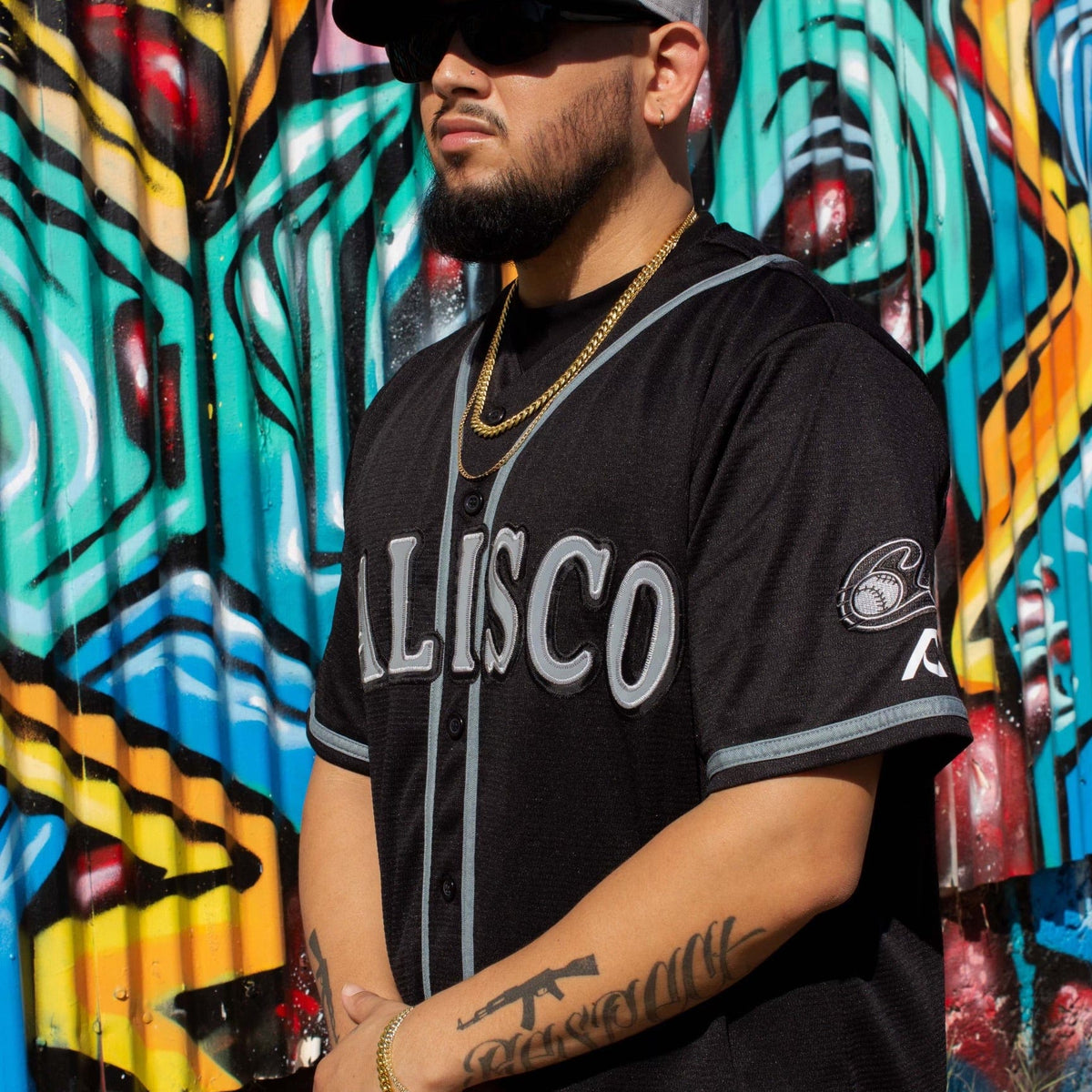 (Black/Grey) Charros De Jalisco - BeisbolMXShop