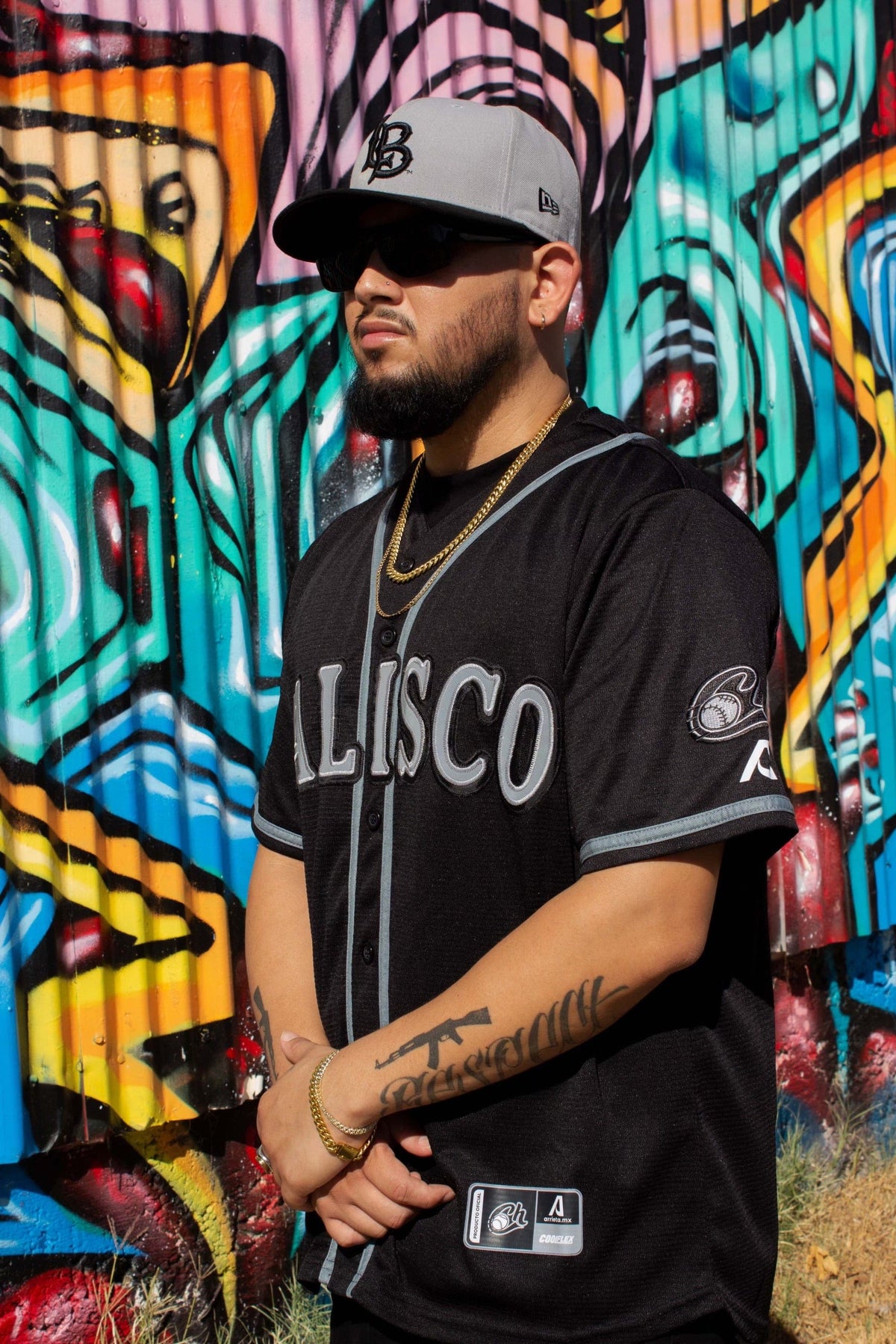 (Black/Grey) Charros De Jalisco - BeisbolMXShop