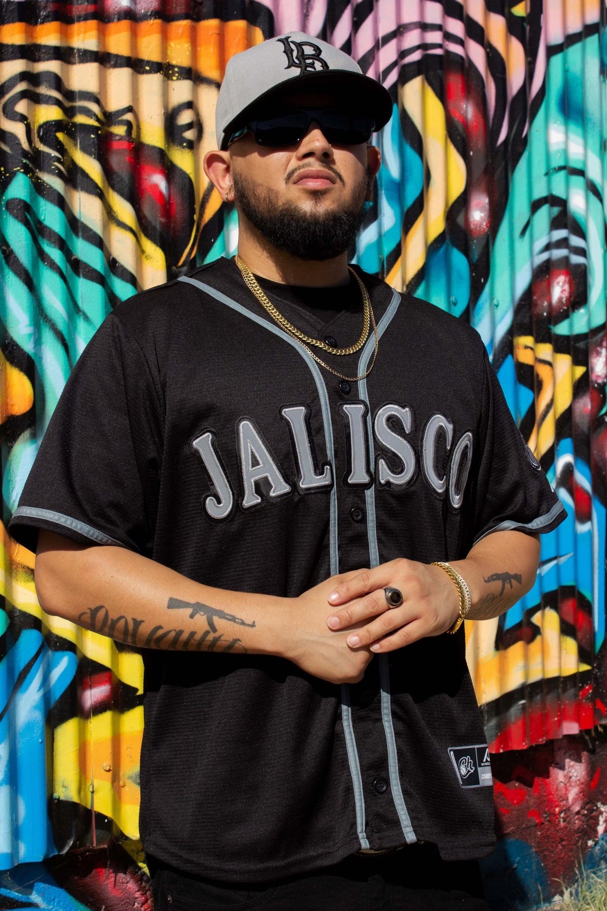 (Black/Grey) Charros De Jalisco - BeisbolMXShop