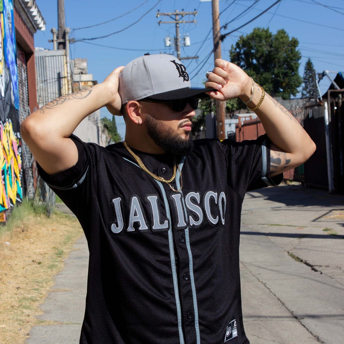 (Black/Grey) Charros De Jalisco - BeisbolMXShop