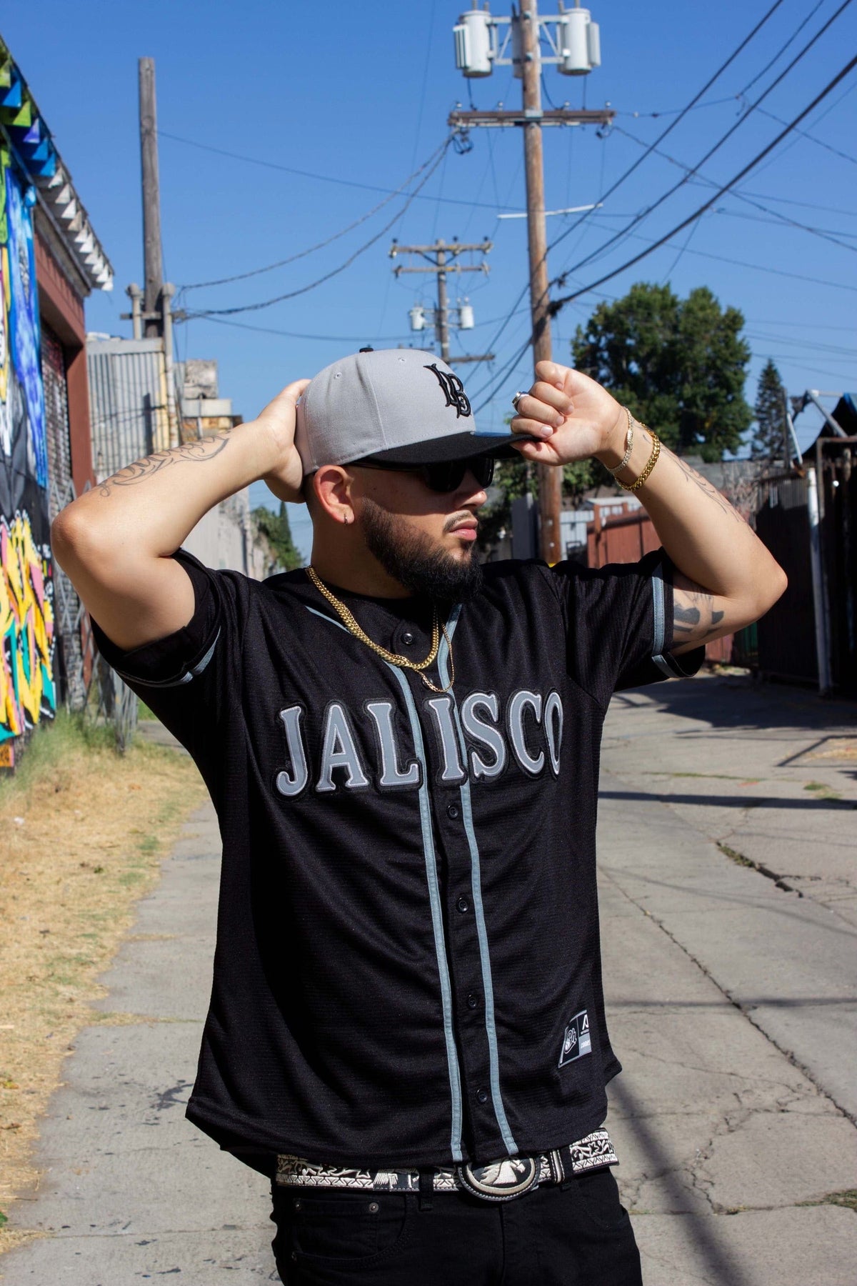 (Black/Grey) Charros De Jalisco - BeisbolMXShop