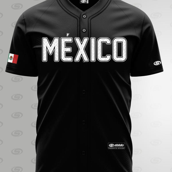 Black/White MEXICO Jersey - BeisbolMXShop
