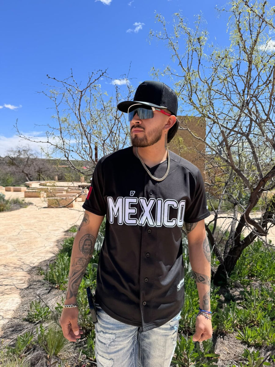 Black/White MEXICO Jersey - BeisbolMXShop